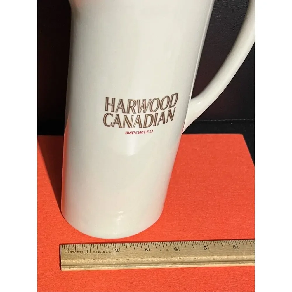 Harwood‎ Canadian Pub Pitcher Jug 8” Canadian Whiskey Vintage Ceramic Water